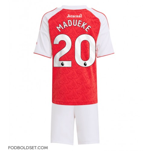 Arsenal Noni Madueke #20 Hjemme Trøje Børn 2025-26 Kortærmet (+ Korte bukser)